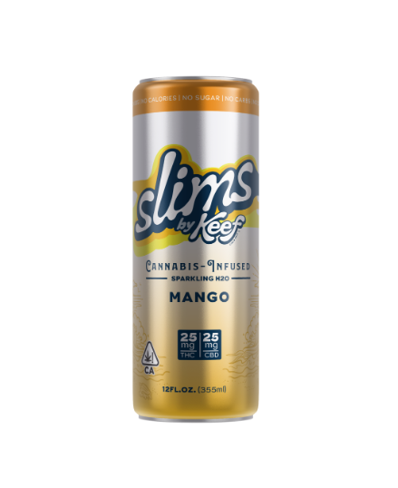 Mango 1:1 THC:CBD Slims Sparkling H2O - Keef