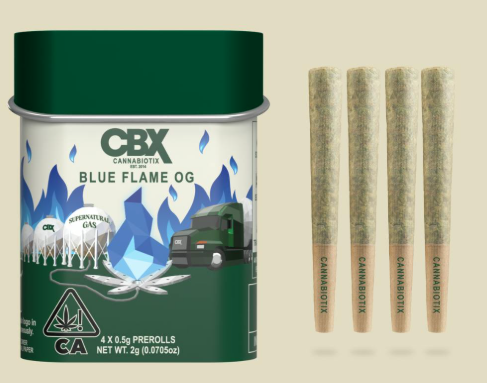 CBX - Preroll: Blue Flame Og (4-Pack)