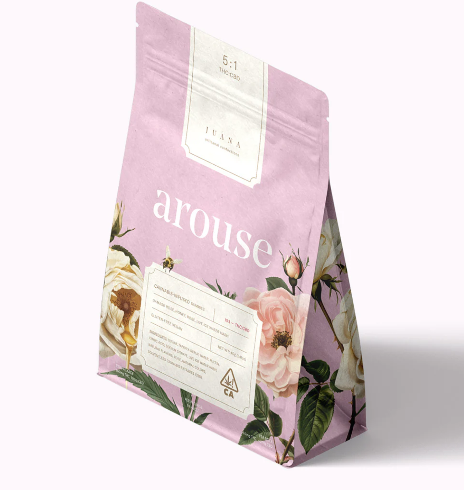 Juana - Damask Rose Honey Rose Gummies 5:1 - Arouse - 100mg