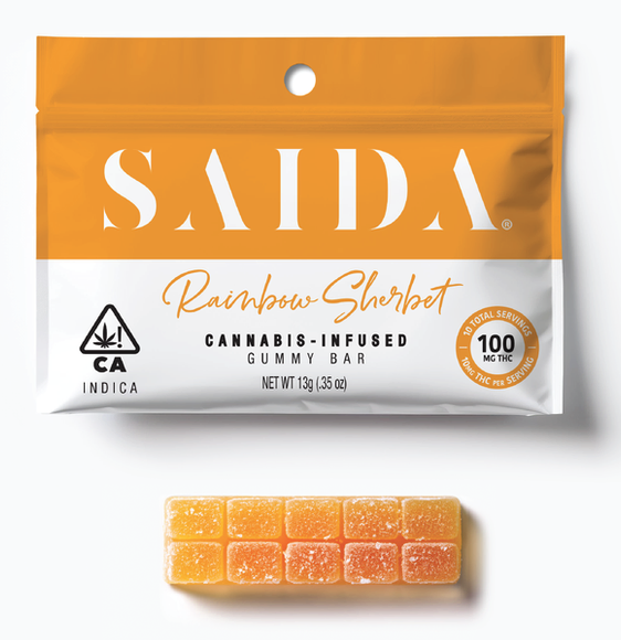 Gummy Bar 100mg - Rainbow Sherbert (I)