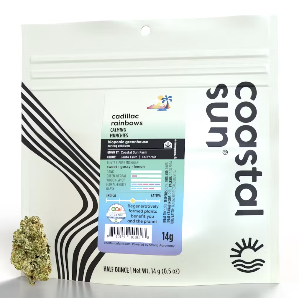 Coastal Sun Greenhouse 14g Half Ounce - Cadillac Rainbow (H)