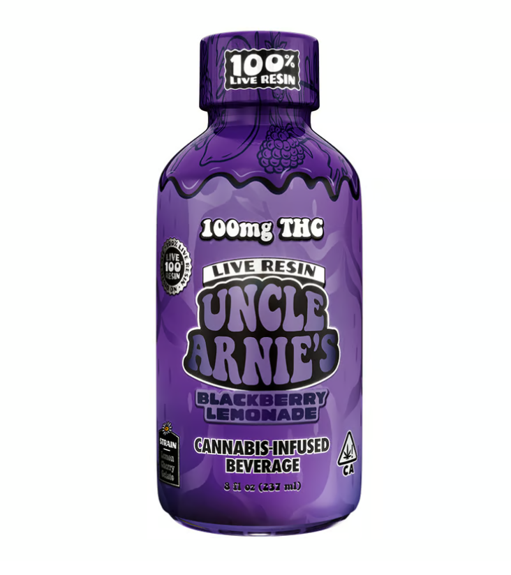 Blackberry Lemonade (H) Live Resin Cannabis Infused Beverage 100mg - Uncle Arnie's