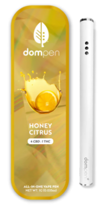 1g 4:1 Honey Citrus Disposable - Dom Pen