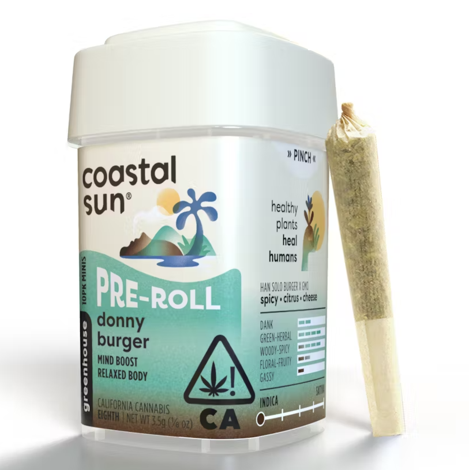 Coastal Sun Preroll 10pk 3.5g - Donny Burger (I)