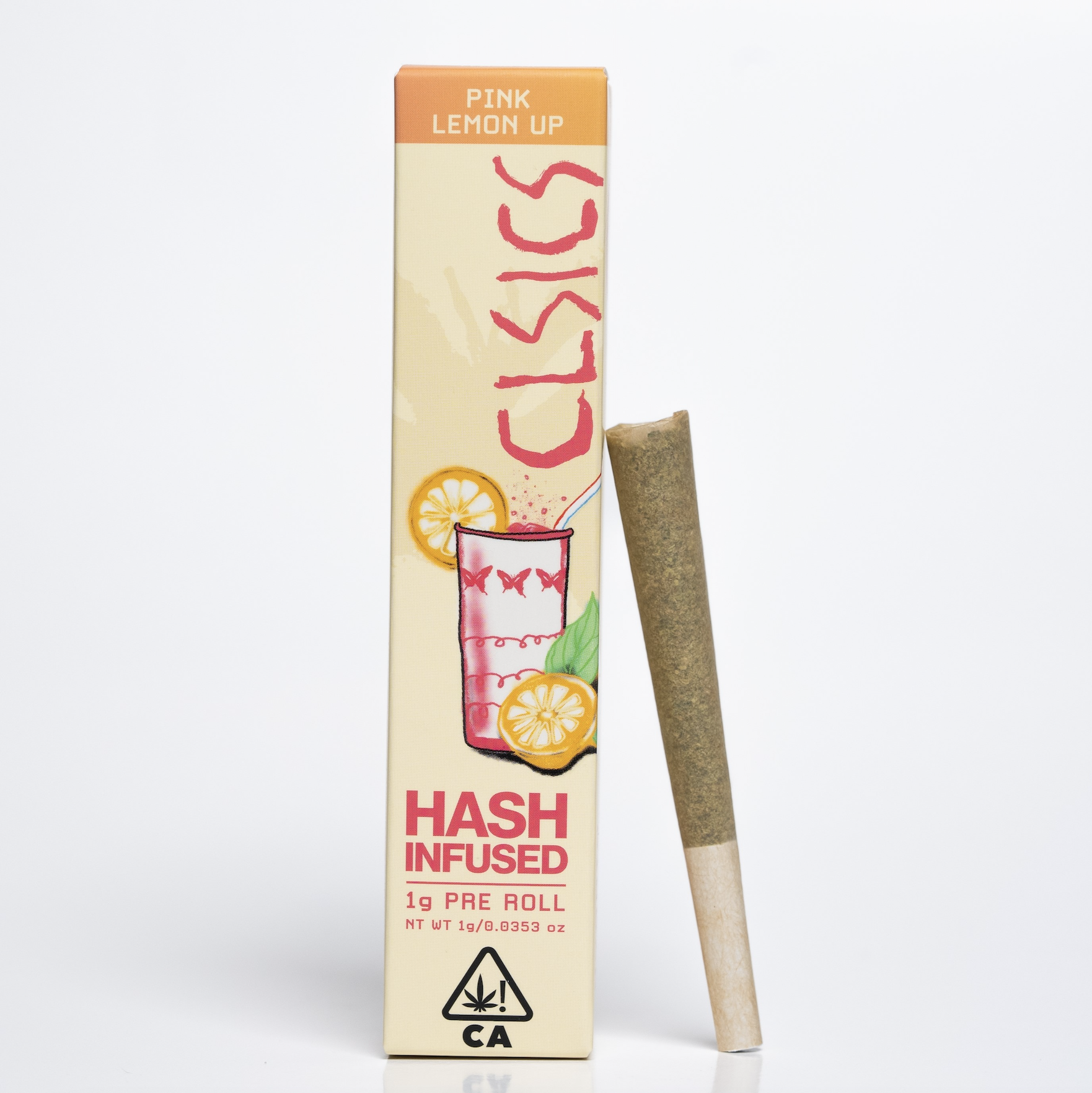 Hash Infused Preroll 1g - Pink Lemon Up (H)