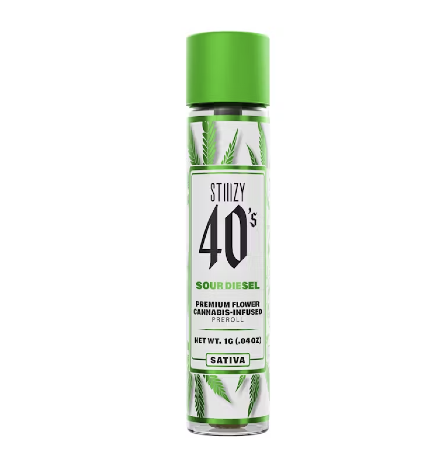 STIIIZY 40's Infused Preroll 1g - Sour Diesel (S)