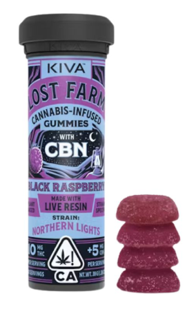Lost Farms - Edibles - Gummies - CBN - Black Raspberry - 100MG