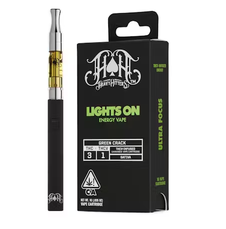 "Lights On" Green Crack (S) 3:1 THC:THCV CARTRIDGE 1g