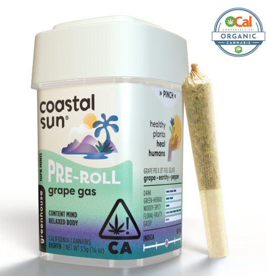 Coastal Sun - Preroll: Grape Gas (10-Pack)