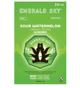 Sour Watermelon (H) GUMMIES 100mg - Emerald Sky