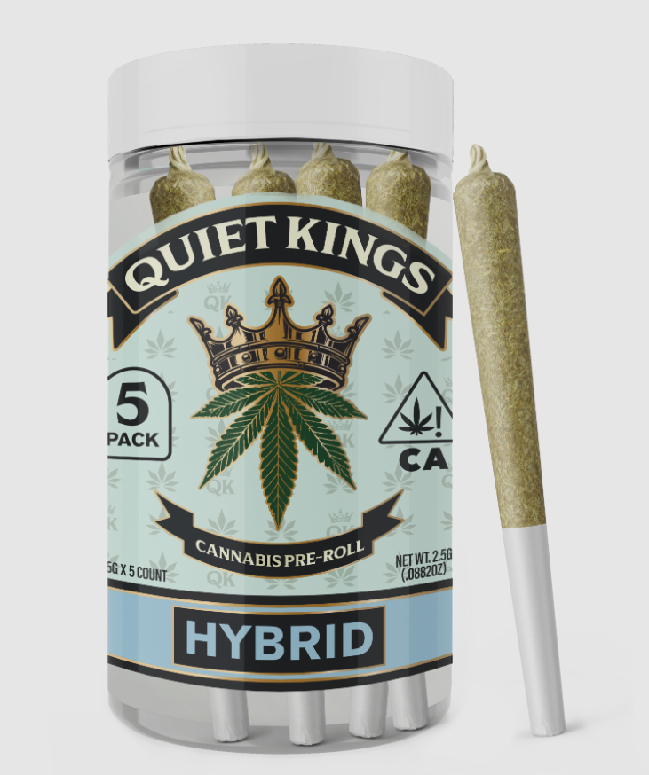 Quiet Kings 5pk Prerolls 2.5g Cookie Glue