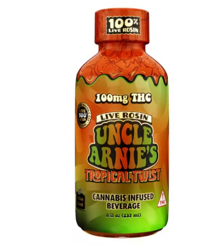 Tropical Twist (H) Live Resin Cannabis Infused Beverage 100mg - Uncle Arnie's