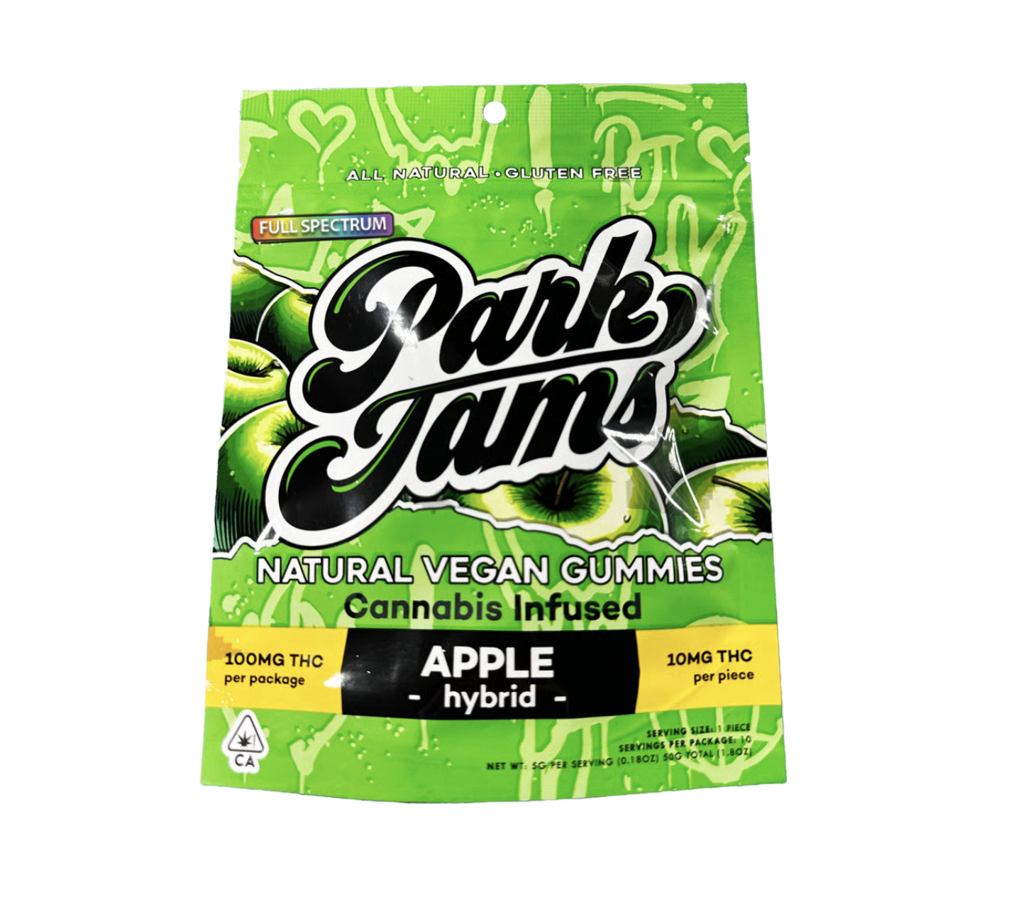 Park Jams Natural Vegan Gummies - Apple (H)