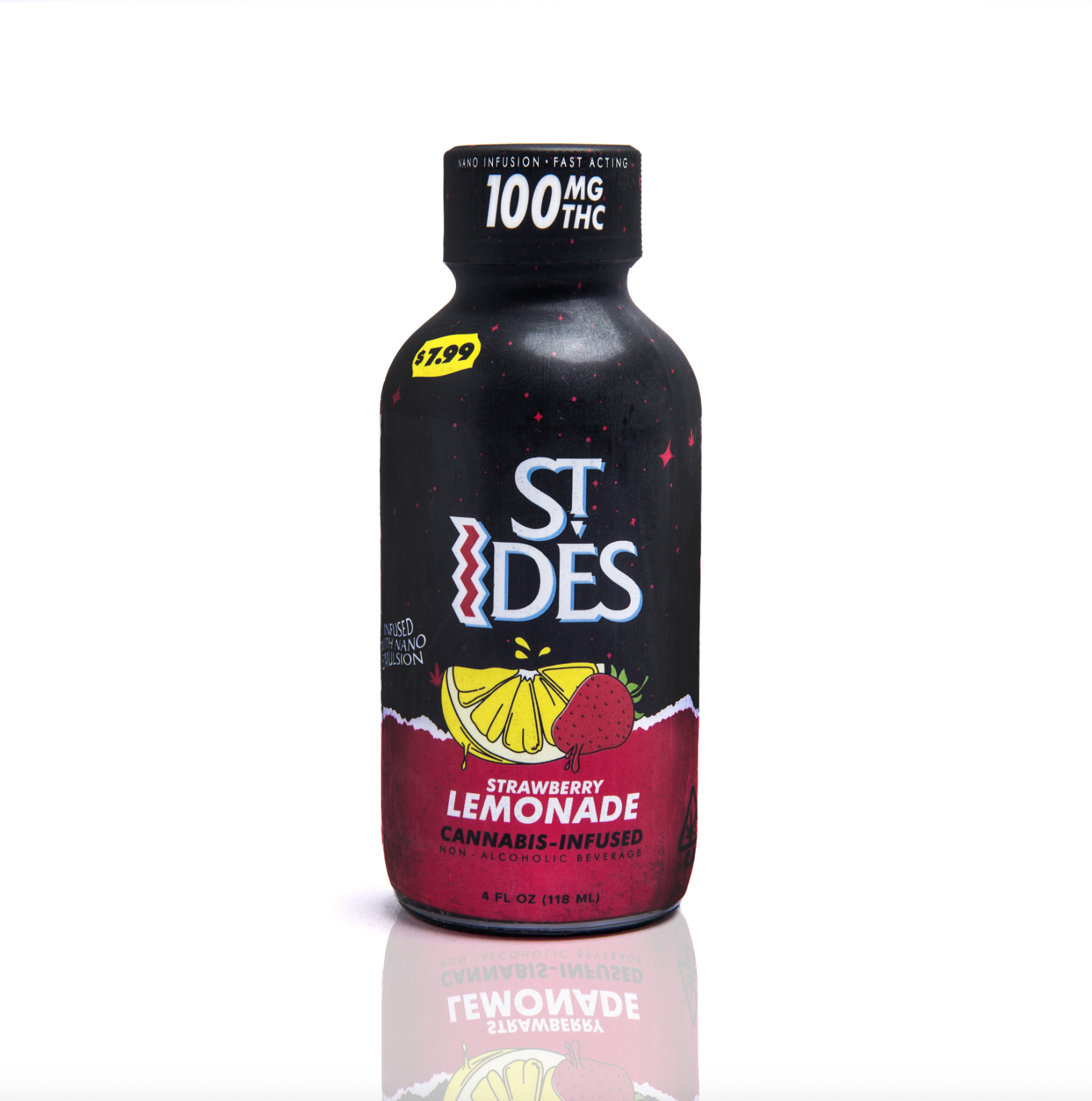 Strawberry Lemonade (H) 4oz Shot 100mg - St. Ides
