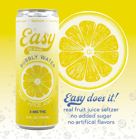Easy Lemon Seltzer 5mg 12oz