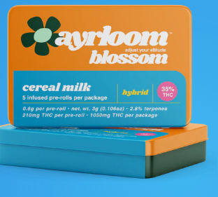 Ayrloom | Pre-roll | Infused Joints - Cereal Milk 5pk | 3g