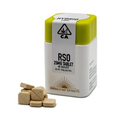 Emerald Bay - Capsule: Hybrid "Gov't Oasis" RSO Tablets 25mg (40-Count)
