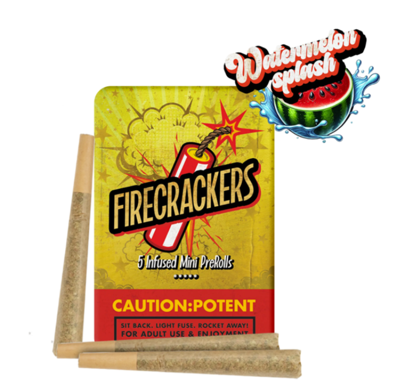 Firecracker Watermelon Splash 0.7g 5pk Infused Prerolls