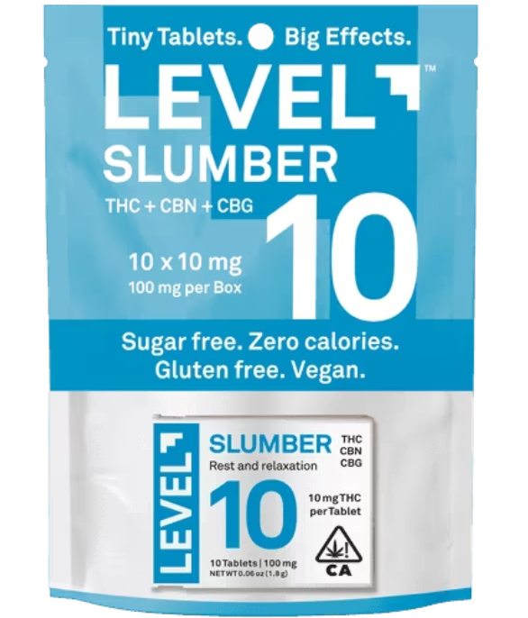 Level Slumber Tablets 1:1:1 THC:CBN:CBG 100mg