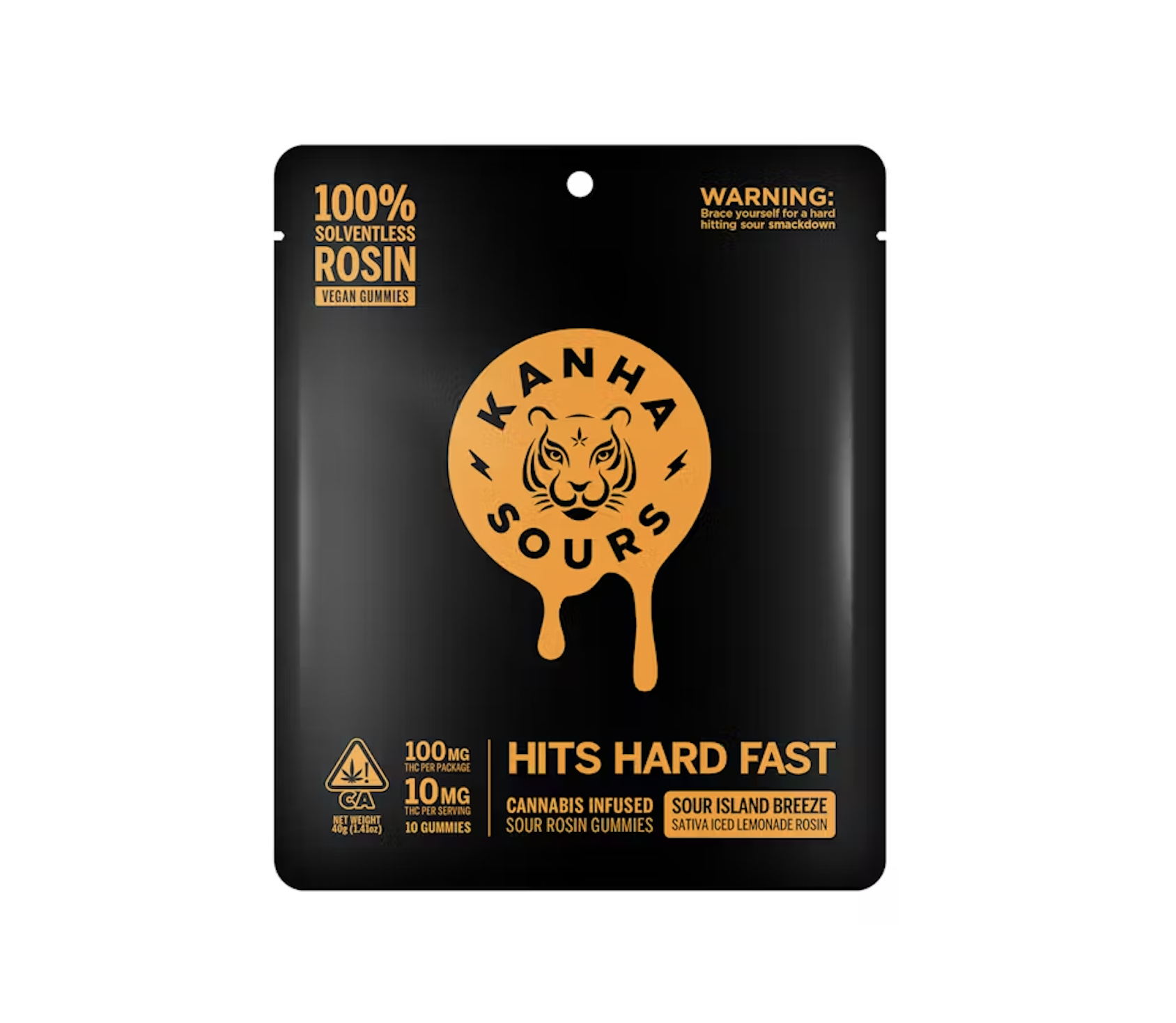 Kanha Extra Strong Rosin Gummies 10pc 100mg - Sour Island Breeze (S)