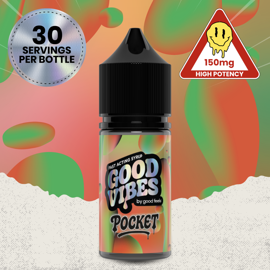 Good Vibes Pocket: Watermelon | 150mg Fast Acting Tincture Syrup | TAX INCLD