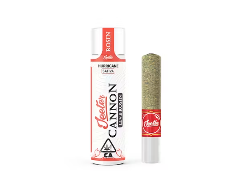 Jeeter - Hurricane - Infused - Live Rosin Solventless - Baby Cannon - 1.3 Grams