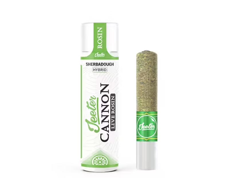 Jeeter - SherbaDough - Infused - Live Rosin Solventless - Baby Cannon - 1.3 Grams