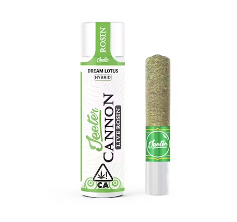 Jeeter - Dream Lotus - Infused - Live Rosin Solventless - Baby Cannon - 1.3 Grams