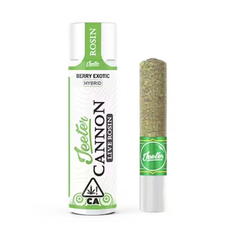 Jeeter - Berry Exotic - Infused - Live Rosin Solventless - Baby Cannon - 1.3 Grams