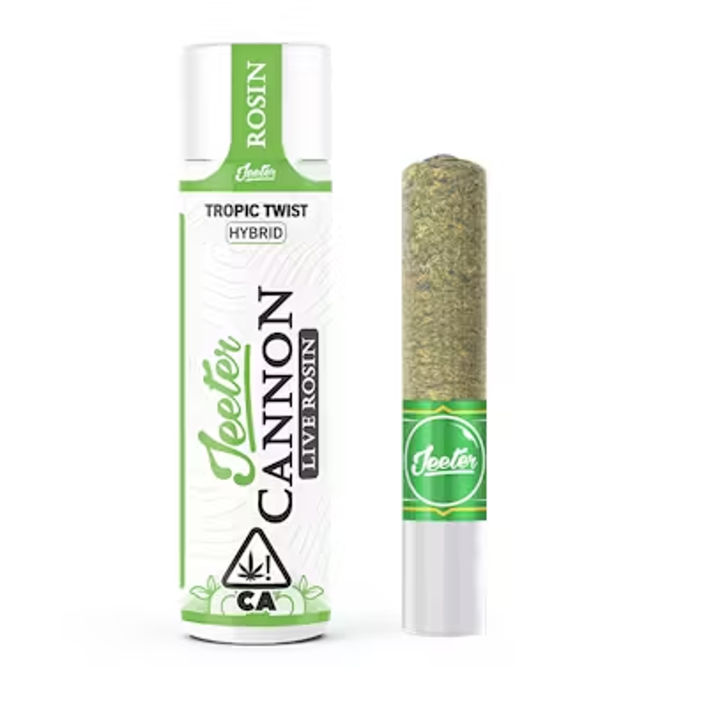 Jeeter - Tropic Twist - Infused - Live Rosin Solventless - Baby Cannon - 1.3 Grams