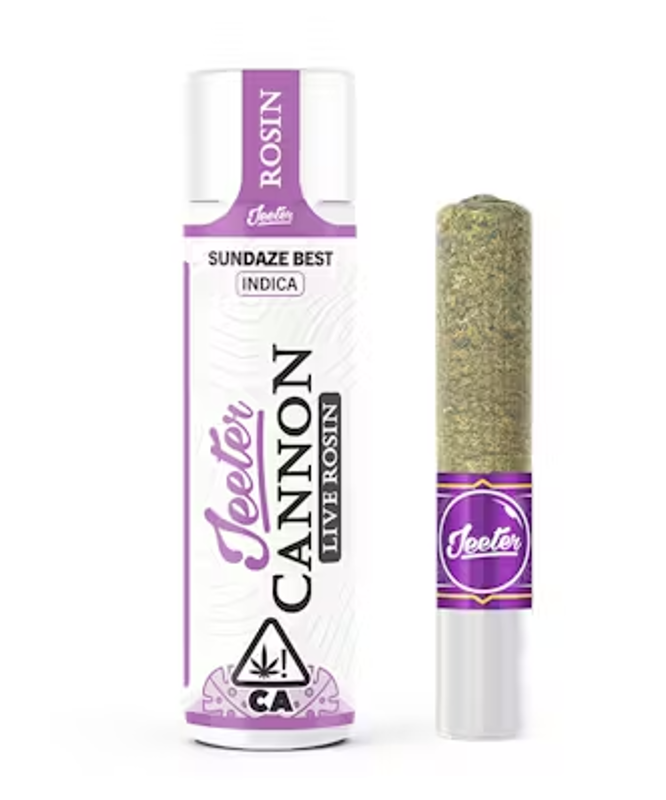 Jeeter - Sundaze Best - Infused - Live Rosin Solventless - Baby Cannon - 1.3 Grams
