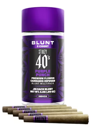 40's Infused Mini Blunt 5pk 2.5g - Purple Punch (I)