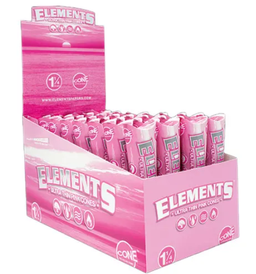 Elements 1 1/4 Pink Cone 6ct