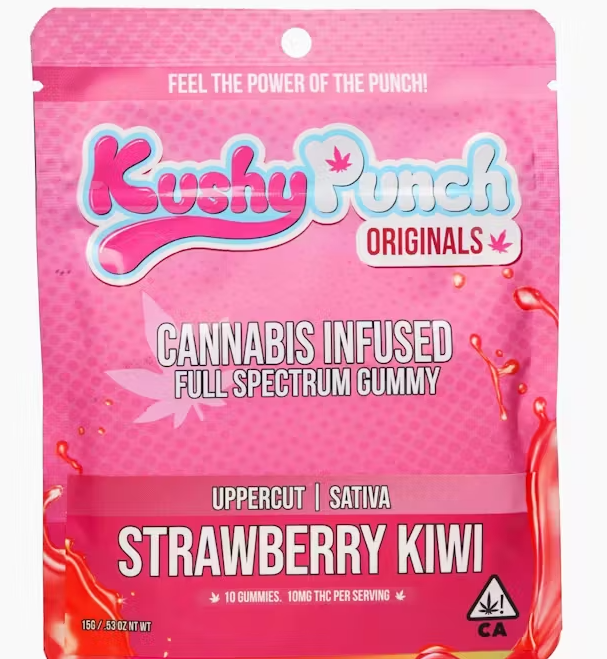 Kushy Punch - Edibles - Strawberry Kiwi - Uppercut - 100mg