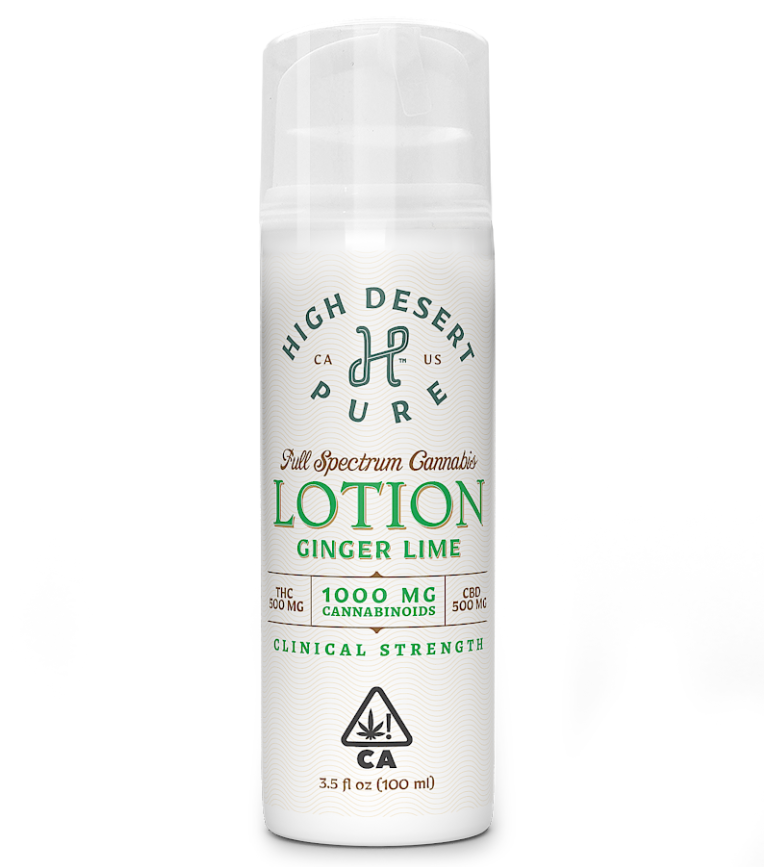 Lotion 1:1 THC:CBD- Ginger Lime