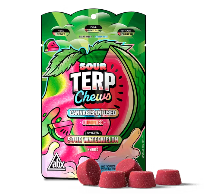 ABX Terp Chews 100mg 20pk - Sour Watermelon (H)
