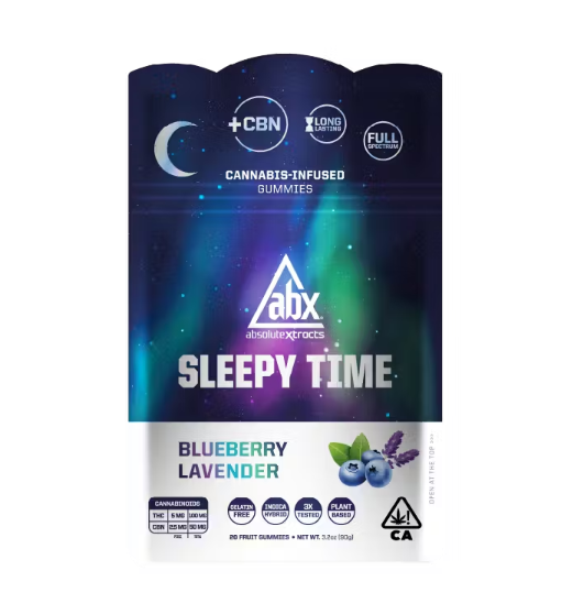 ABX Sleepy Time + CBN Gummies 20pk - Blueberry Lavender