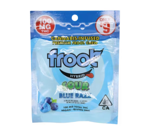 Gummy Single Cut-to-dose 100mg - Sour Blue Razz (H)