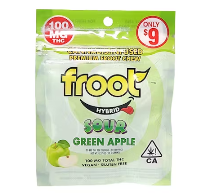 Gummy Single Cut-to-dose 100mg - Sour Green Apple (H)