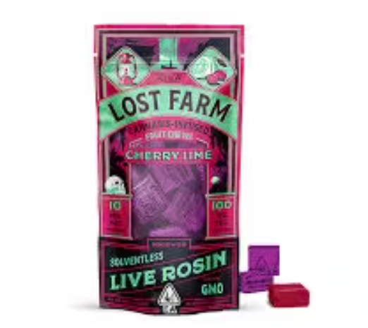 Live Rosin Chews 100mg 10pk - Cherry Lime 'GMO' (I)