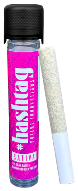 .7g Super Sour Diesel Infused Preroll - Hashtag