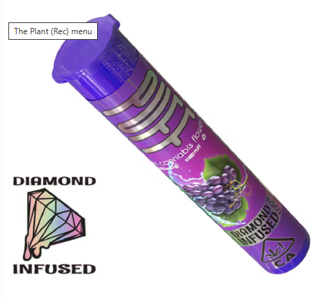Grapeness Diamond Infused Preroll