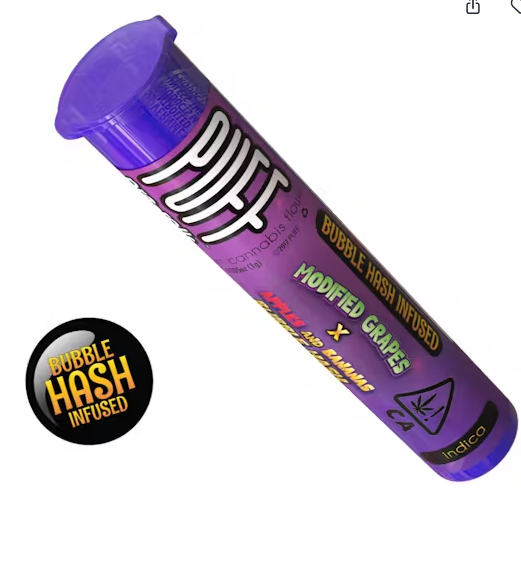 Modified Grapes x Apples and Bananas Bubble Hash Preroll