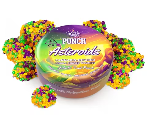 Punch - Asteroids - Galatic Fruit Punch - Pebble Gummy - 10pk -100mg