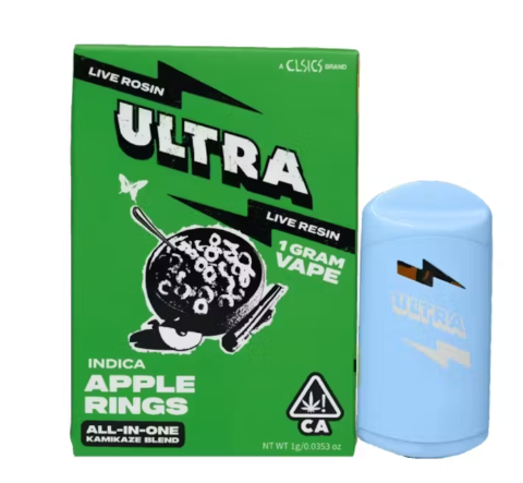 Live Rosin and Live Resin AIO 1g - Apple Rings (I)
