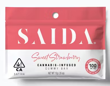 100mg Sweet Strawberry Gummy Bar