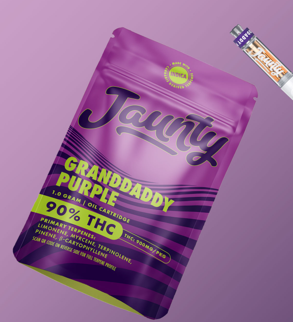 Jaunty | Distillate | Cartridge - GrandDaddy Purple | 1g