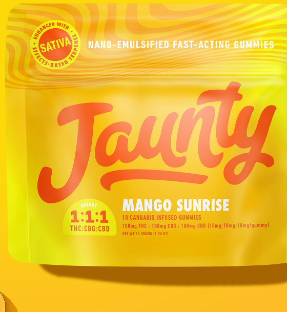 Jaunty | Edible | Gummy - Mango Sunrise 2pk | 20mg