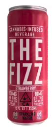 100mg Strawberry Sparkling Water - The Fizz