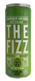 100mg Lime Sparkling Water - The Fizz